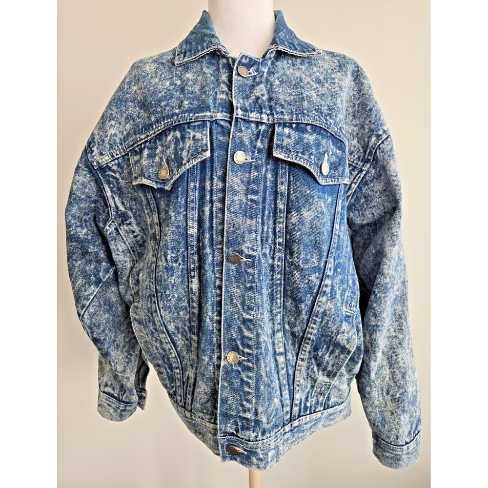 Rare Vintage Julius Acid Wash Denim Jean Jacket Acid Wash Men's Sz M Y2K Grunge